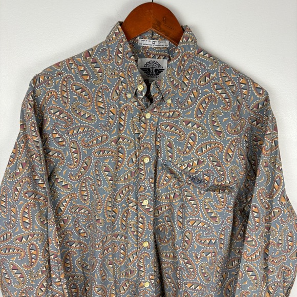 Dockers Other - Vintage Dockers‎ Mens Long Sleeve Button Down Shirt Paisley Print Size M